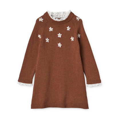 Fliink | Daisy Knit Dress - Toffee