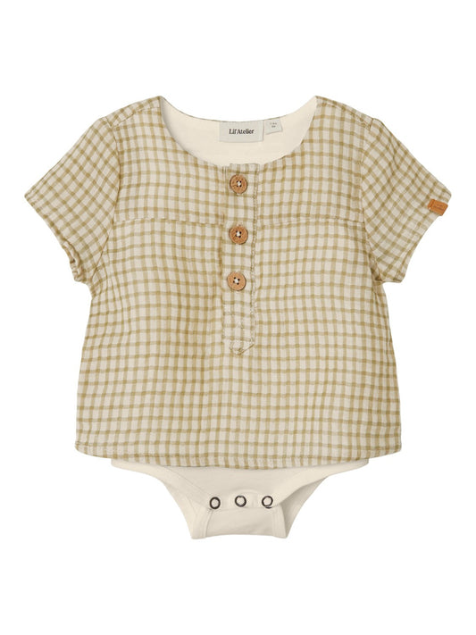 Lil Atelier | Baby Hanson T-skjorte Body - Sage